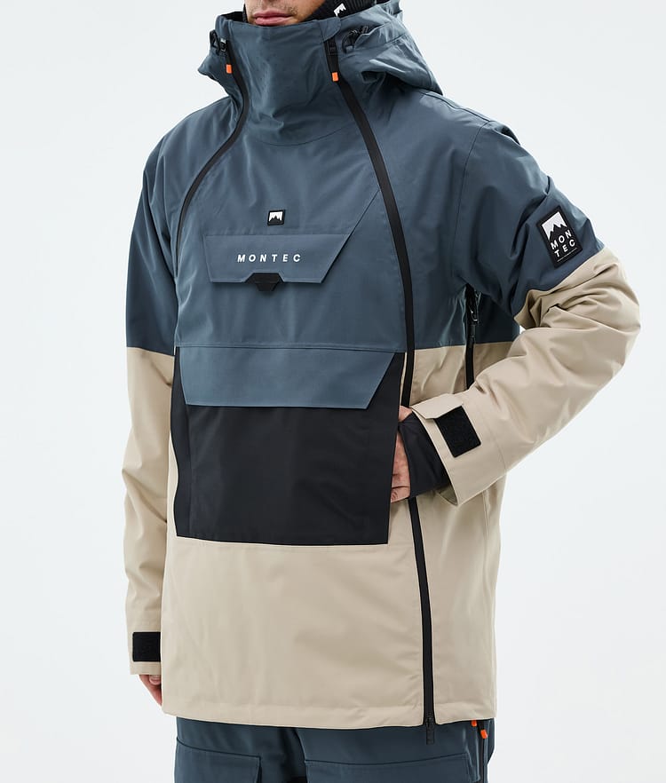 Montec Doom Snowboardjakke Herre Metal Blue/Black/Sand, Bilde 8 av 11