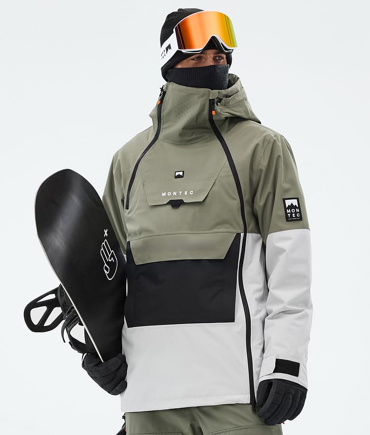 Montec Doom Snowboardjakke Herre Greenish/Black/Light Grey, Bilde 1 av 11
