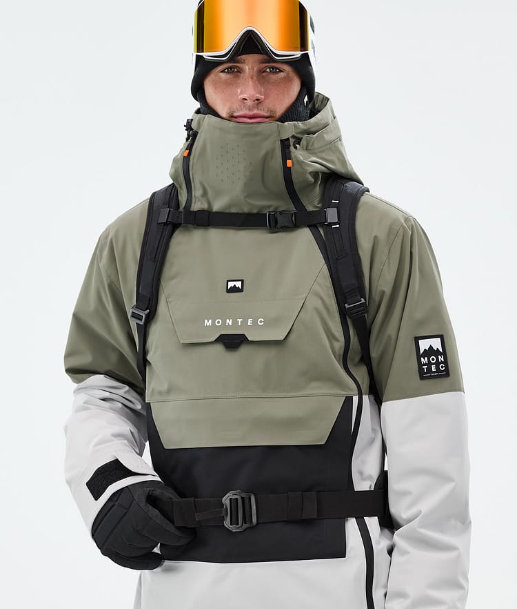 Montec Doom Snowboardjakke Herre Greenish/Black/Light Grey, Bilde 2 av 11