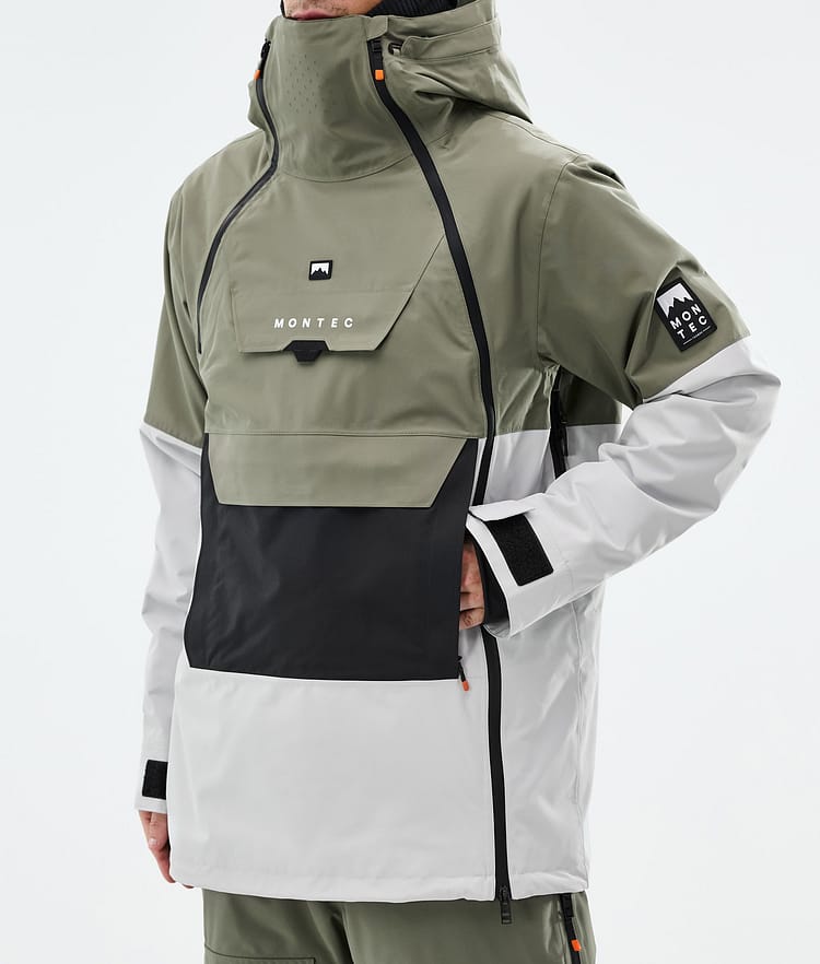 Montec Doom Snowboardjakke Herre Greenish/Black/Light Grey, Bilde 8 av 11