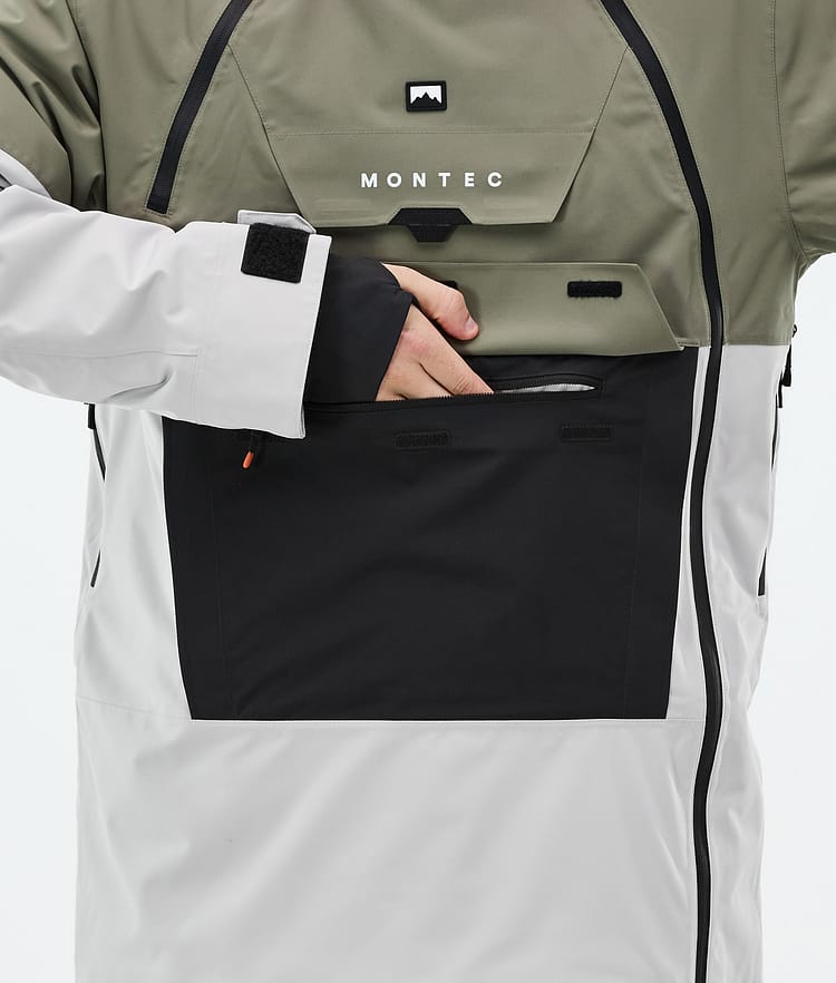 Montec Doom Snowboardjakke Herre Greenish/Black/Light Grey, Bilde 9 av 11