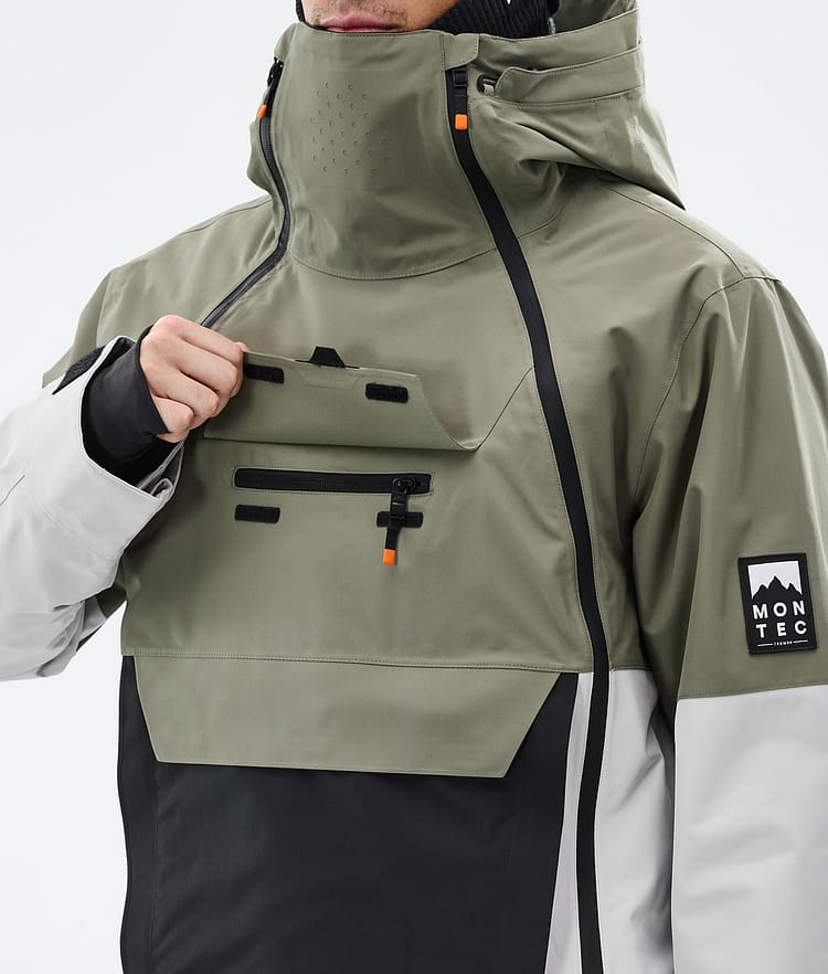 Montec Doom Snowboardjakke Herre Greenish/Black/Light Grey, Bilde 10 av 11