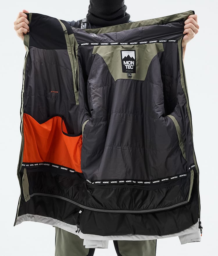 Montec Doom Snowboardjakke Herre Greenish/Black/Light Grey, Bilde 11 av 11