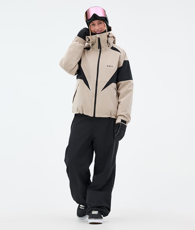 Dope Spartan W Snowboardjakke Dame Spike Sand/Black, Bilde 2 av 8