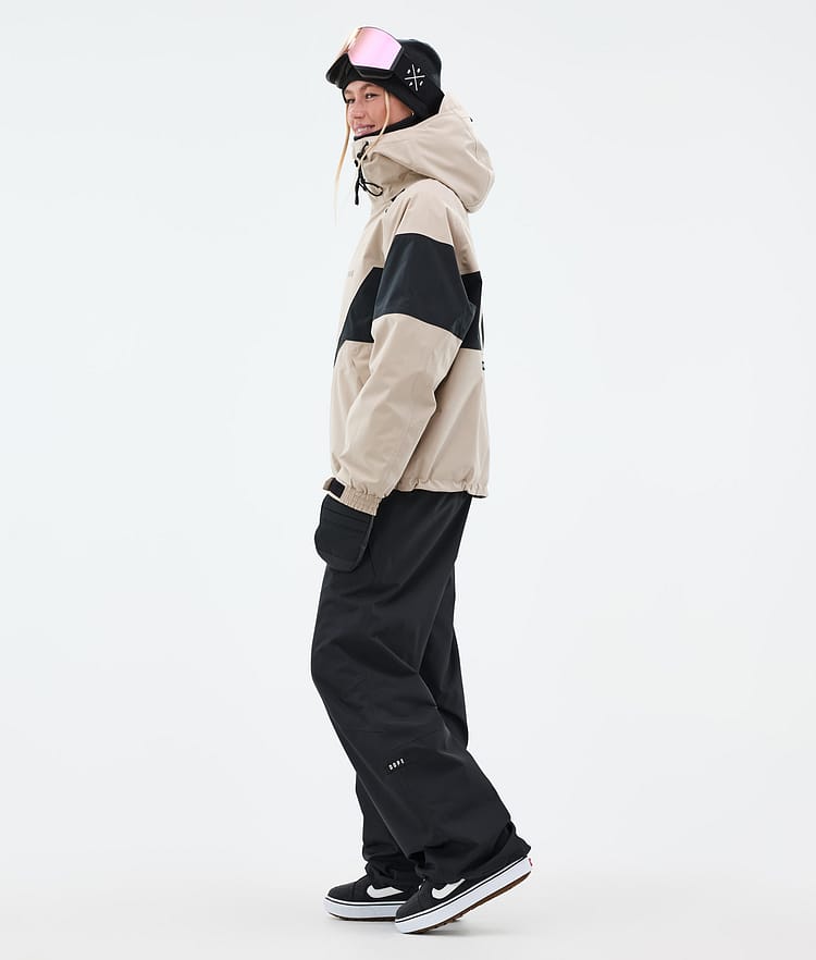 Dope Spartan W Snowboardjakke Dame Spike Sand/Black, Bilde 3 av 8