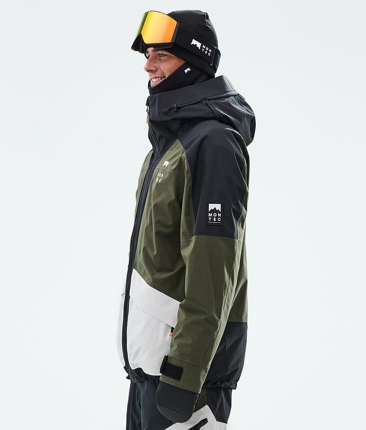 Montec Morpheus Skijakke Herre Black/Olive Green/Light Grey, Bilde 6 av 10