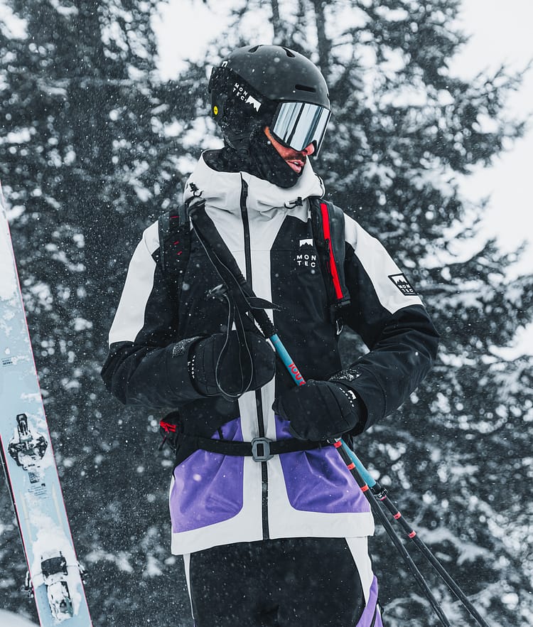 Montec Morpheus Skijakke Herre Light Grey/Black/Vivid Purple, Bilde 2 av 10