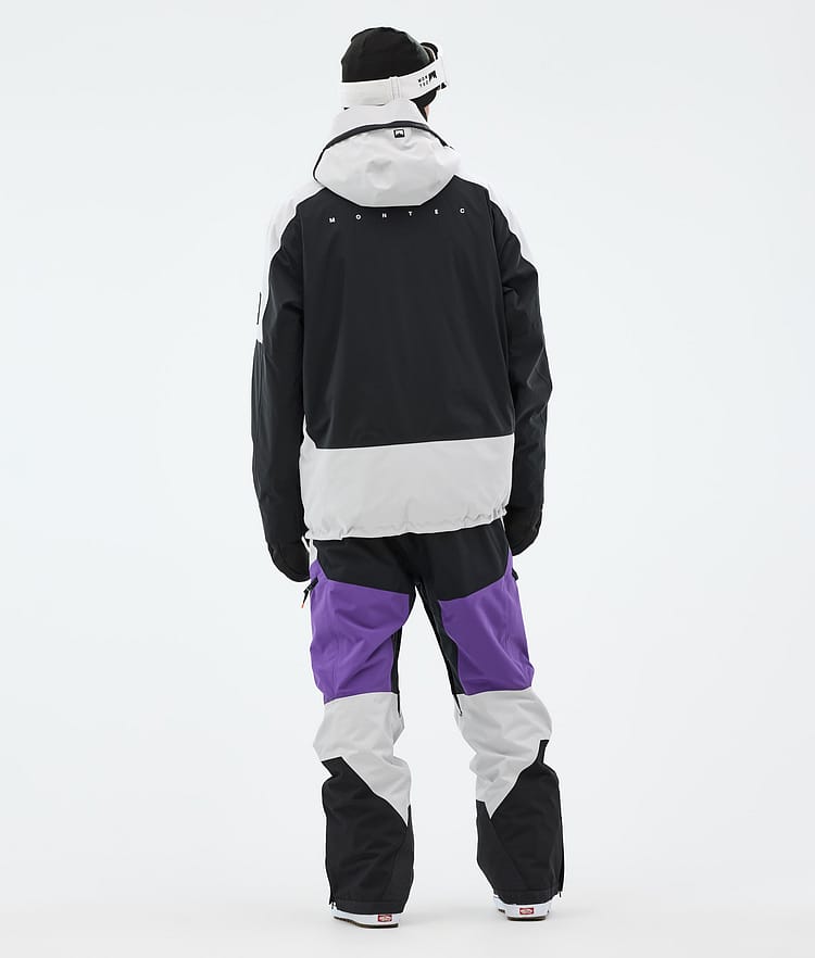 Montec Morpheus Snowboardjakke Herre Light Grey/Black/Vivid Purple, Bilde 5 av 10