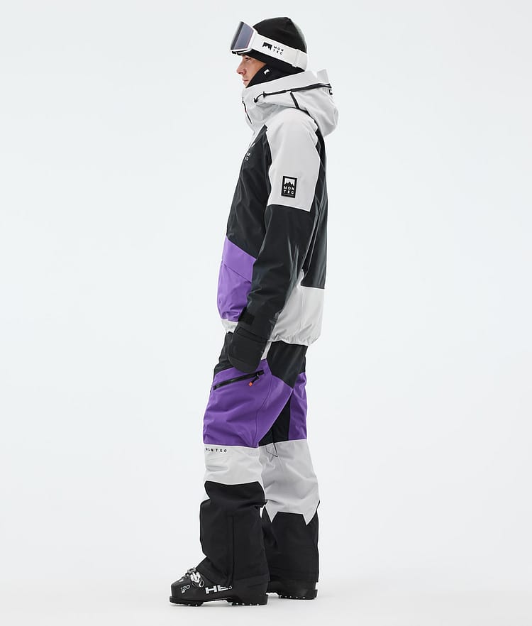 Montec Morpheus Skijakke Herre Light Grey/Black/Vivid Purple, Bilde 4 av 10