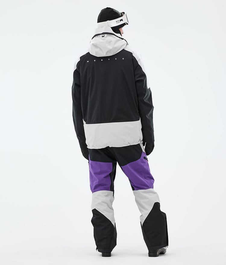 Montec Morpheus Skijakke Herre Light Grey/Black/Vivid Purple, Bilde 5 av 10