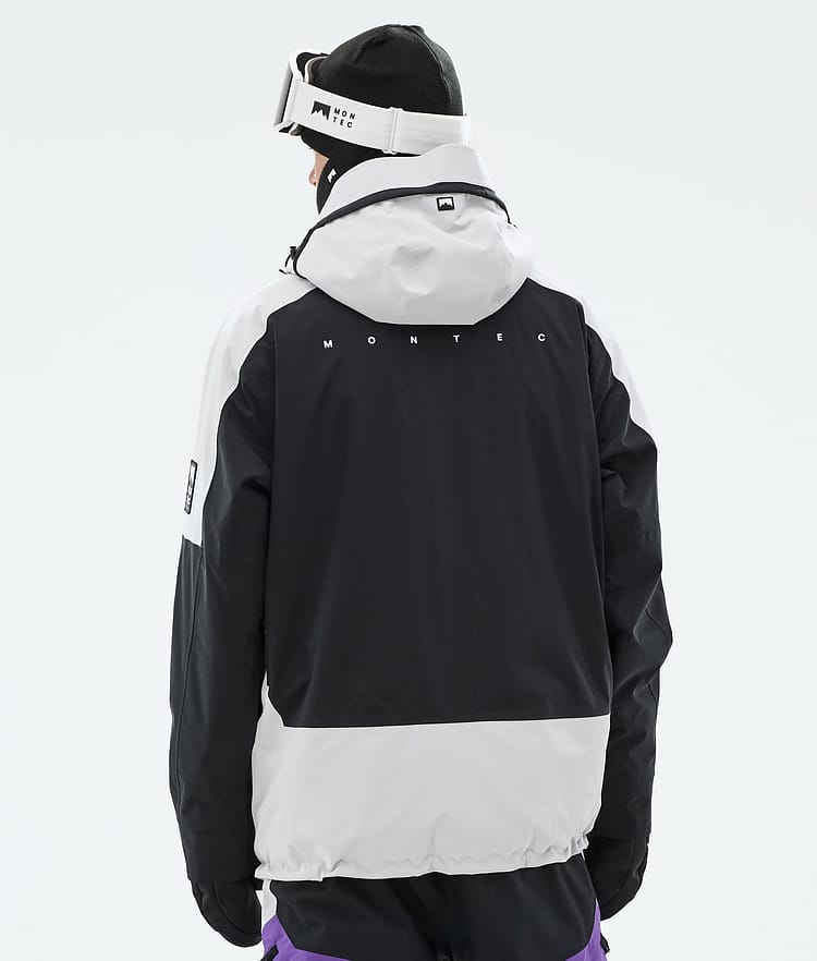 Montec Morpheus Snowboardjakke Herre Light Grey/Black/Vivid Purple, Bilde 7 av 10
