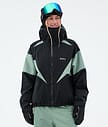 Dope Spartan W Skijakke Dame Spike Black/Faded Green