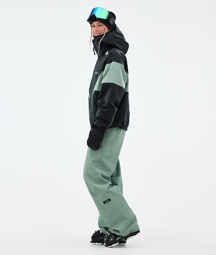 Dope Spartan W Skijakke Dame Spike Black/Faded Green, Bilde 3 av 8