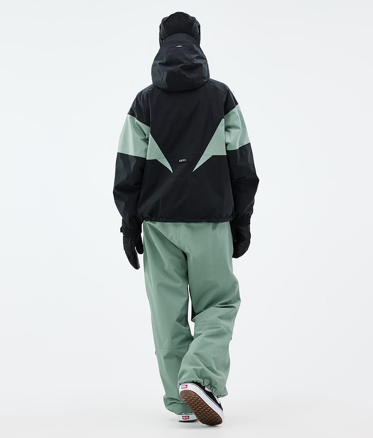 Dope Spartan W Snowboardjakke Dame Spike Black/Faded Green, Bilde 4 av 8