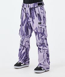 Dope Iconic W Snowboardbukse Dame Scribble Purple