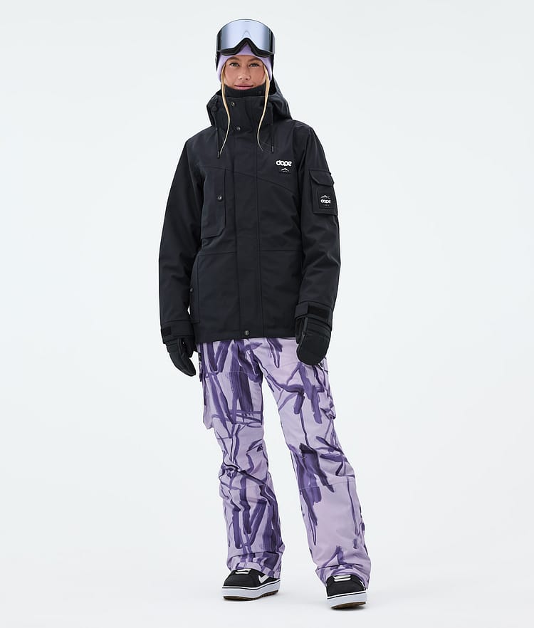 Dope Iconic W Snowboardbukse Dame Scribble Purple, Bilde 2 av 7