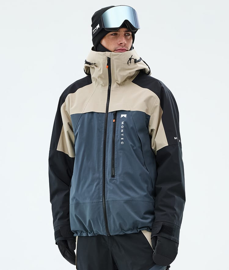 Montec Oracle Snowboardjakke Herre Sand/Black/Metal Blue, Bilde 1 av 10