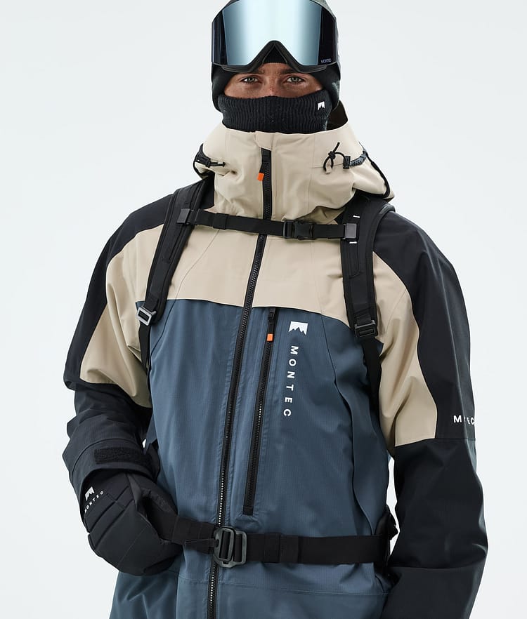 Montec Oracle Snowboardjakke Herre Sand/Black/Metal Blue, Bilde 2 av 10