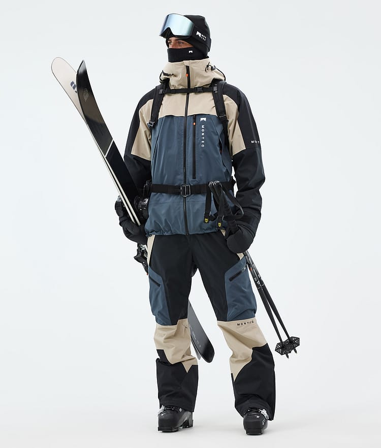 Montec Oracle Skijakke Herre Sand/Black/Metal Blue, Bilde 3 av 10