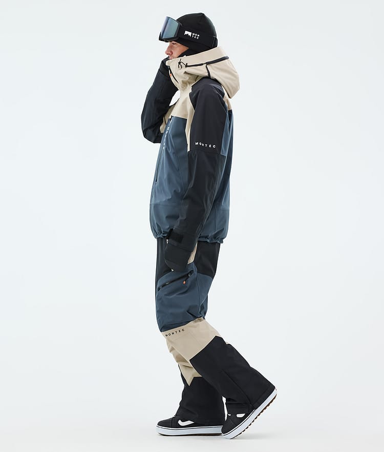 Montec Oracle Snowboardjakke Herre Sand/Black/Metal Blue, Bilde 4 av 10