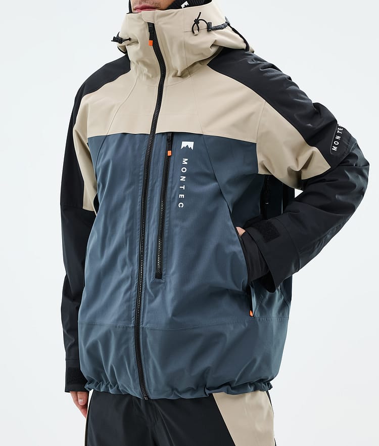 Montec Oracle Snowboardjakke Herre Sand/Black/Metal Blue, Bilde 8 av 10