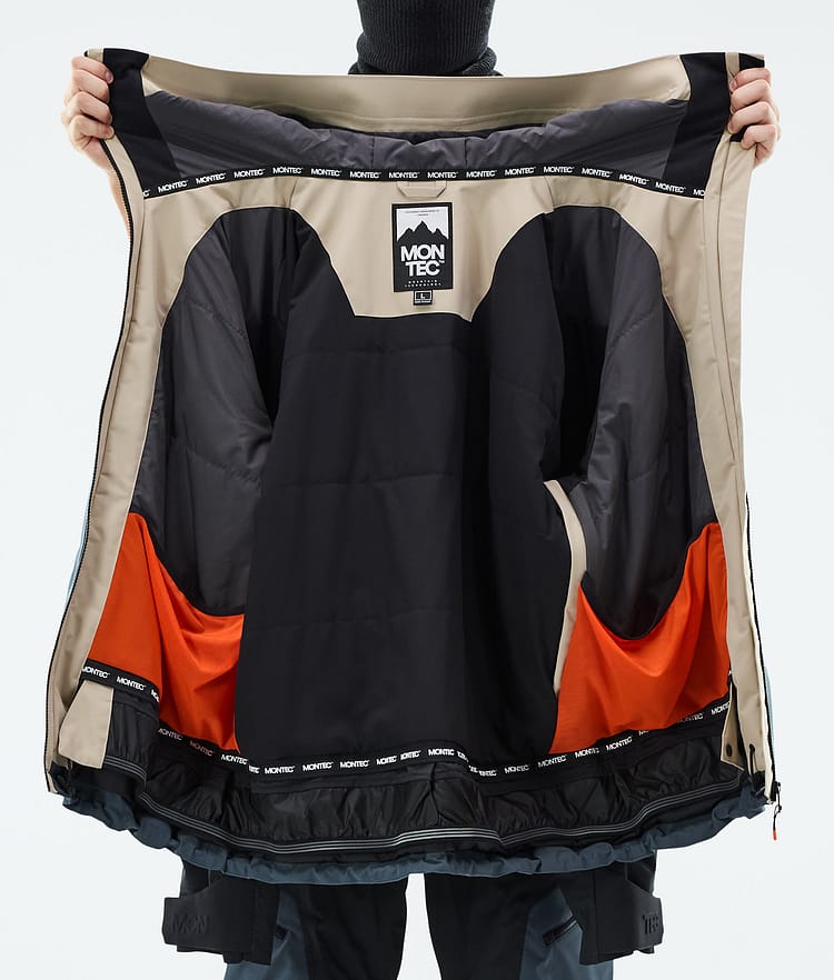 Montec Oracle Skijakke Herre Sand/Black/Metal Blue, Bilde 10 av 10