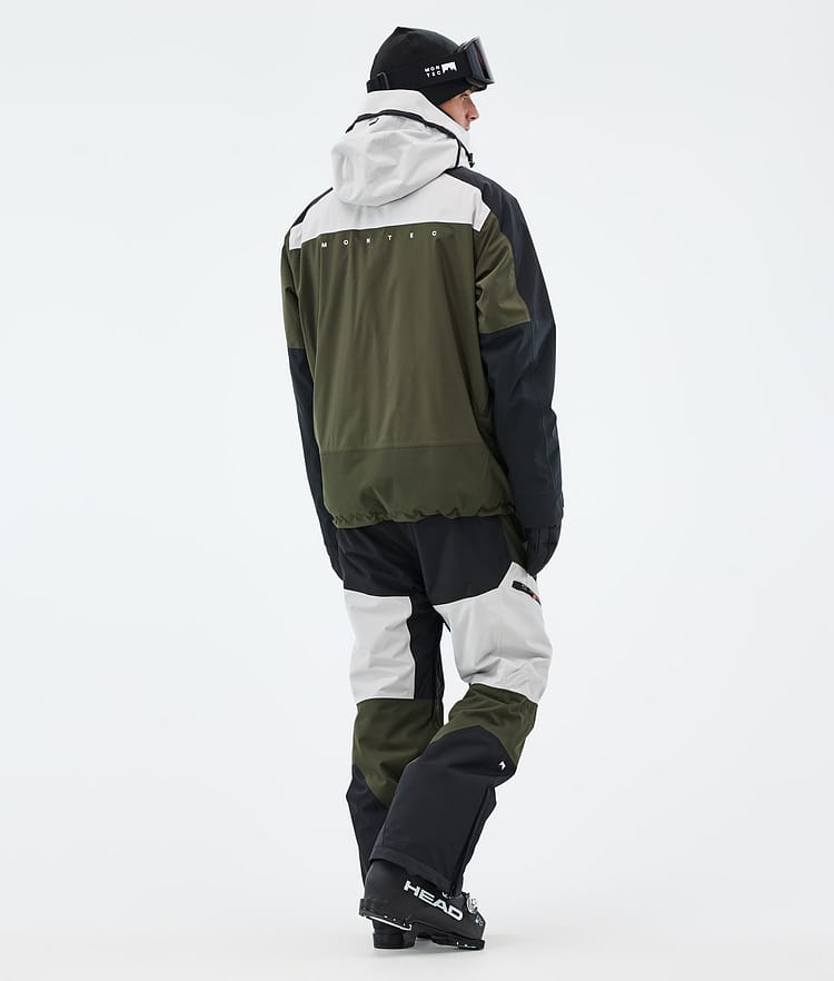 Montec Oracle Skijakke Herre Light Grey/Black/Olive Green, Bilde 5 av 10
