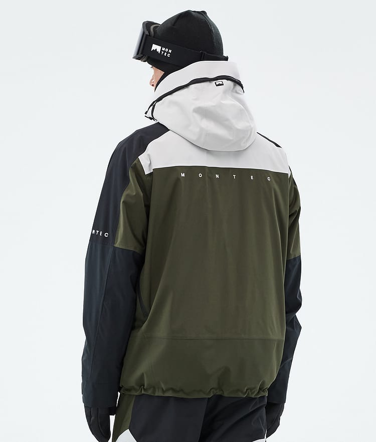 Montec Oracle Skijakke Herre Light Grey/Black/Olive Green, Bilde 7 av 10