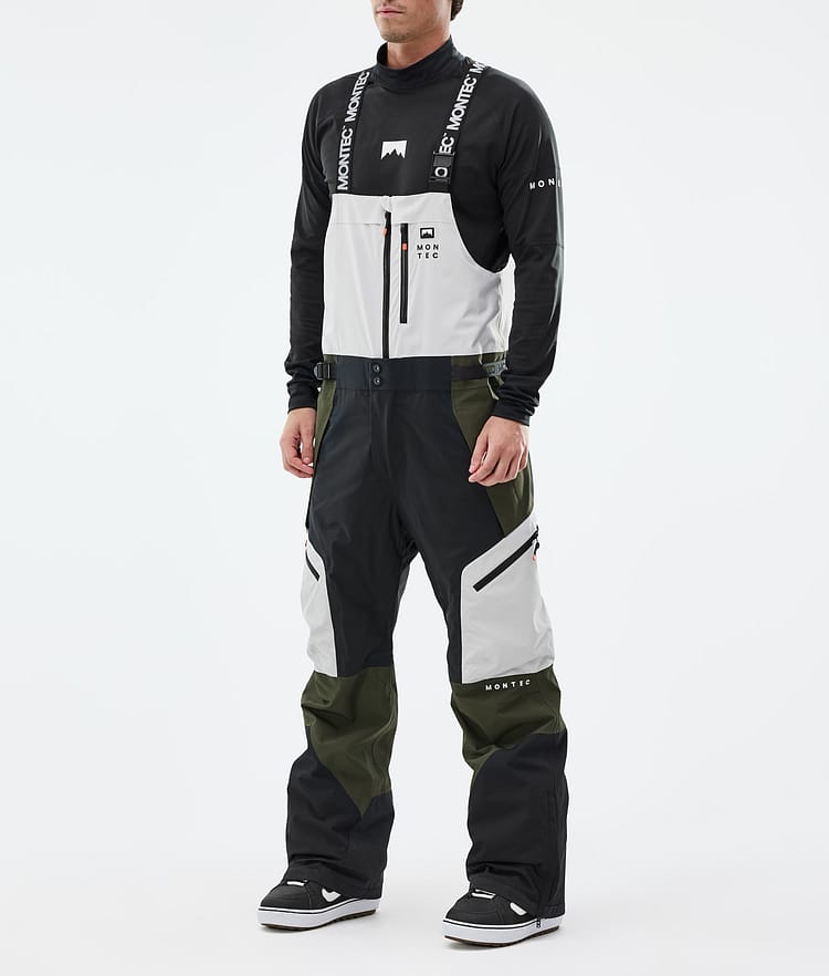 Montec Dozer Snowboardbukse Herre Light Grey/Black/Olive Green, Bilde 1 av 6