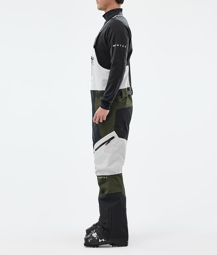 Montec Dozer Skibukse Herre Light Grey/Black/Olive Green, Bilde 2 av 6