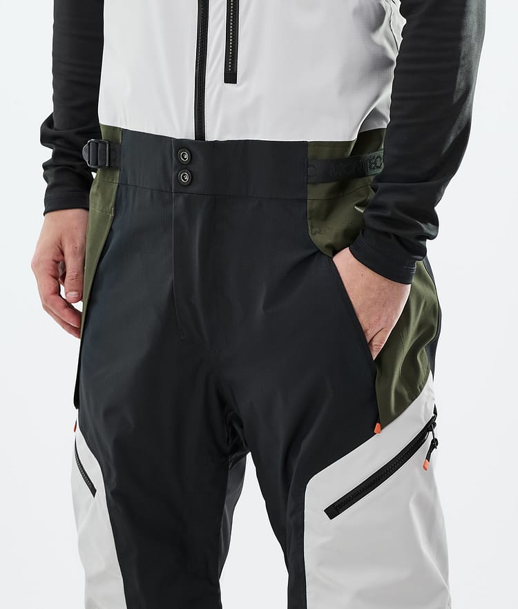 Montec Dozer Skibukse Herre Light Grey/Black/Olive Green, Bilde 4 av 6