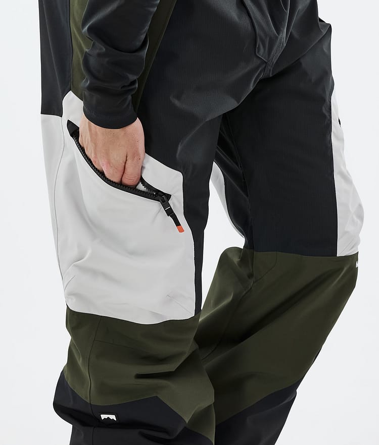 Montec Dozer Skibukse Herre Light Grey/Black/Olive Green, Bilde 6 av 6