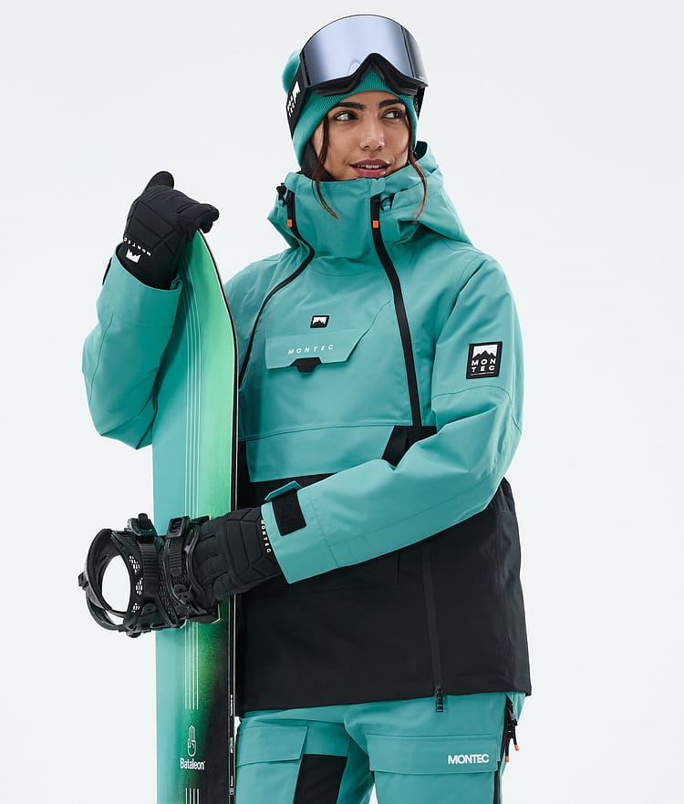 Montec Doom W Snowboardjakke Dame Turquoise/Black, Bilde 1 av 11