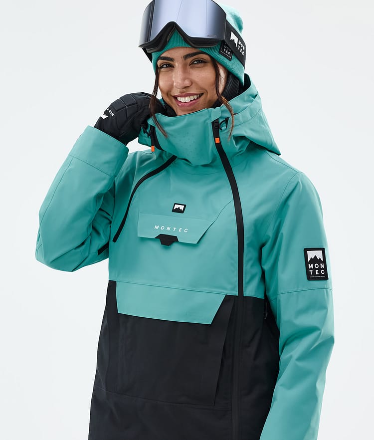 Montec Doom W Snowboardjakke Dame Turquoise/Black, Bilde 2 av 11