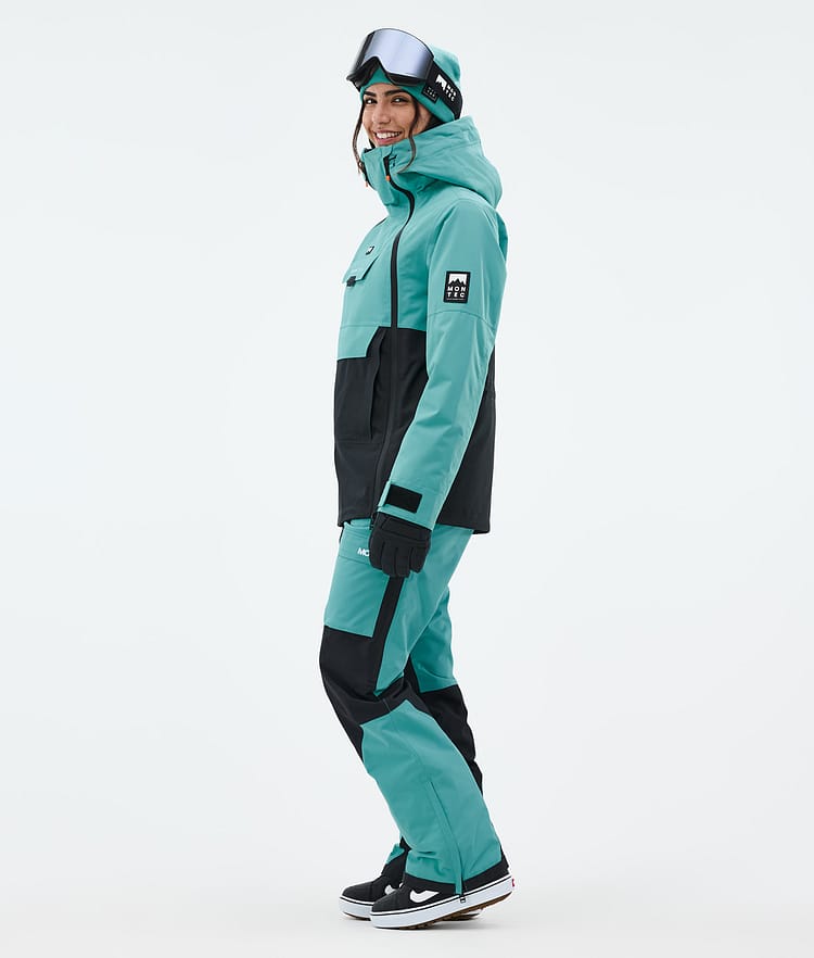 Montec Doom W Snowboardjakke Dame Turquoise/Black, Bilde 4 av 11