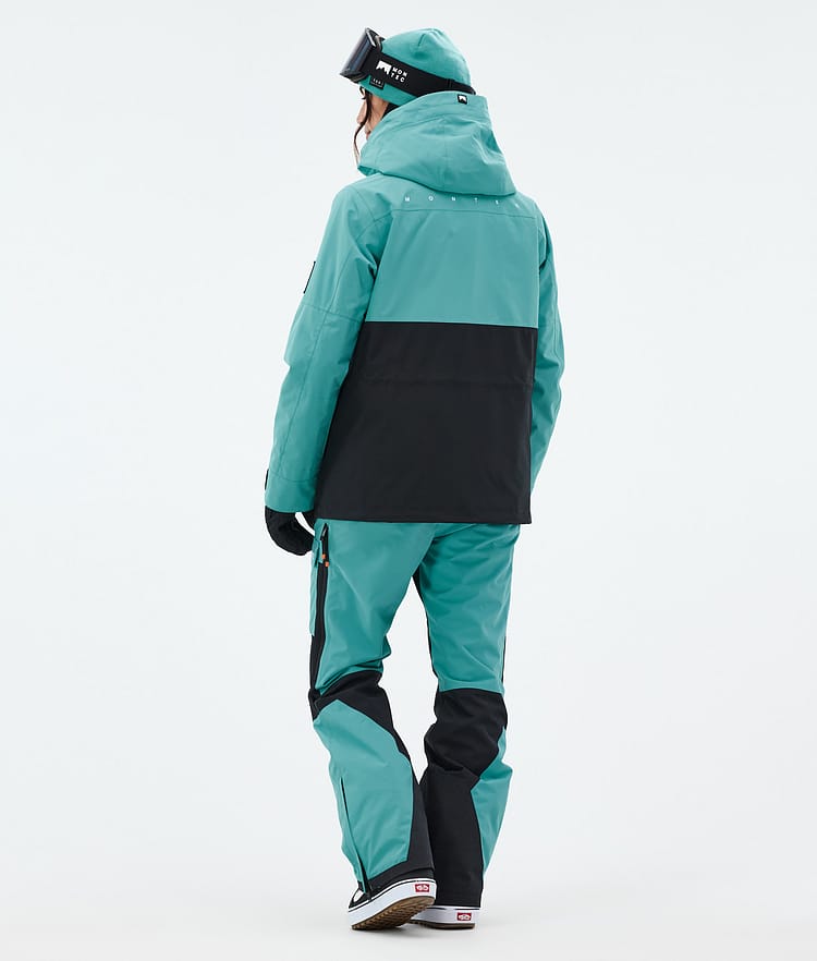 Montec Doom W Snowboardjakke Dame Turquoise/Black, Bilde 5 av 11