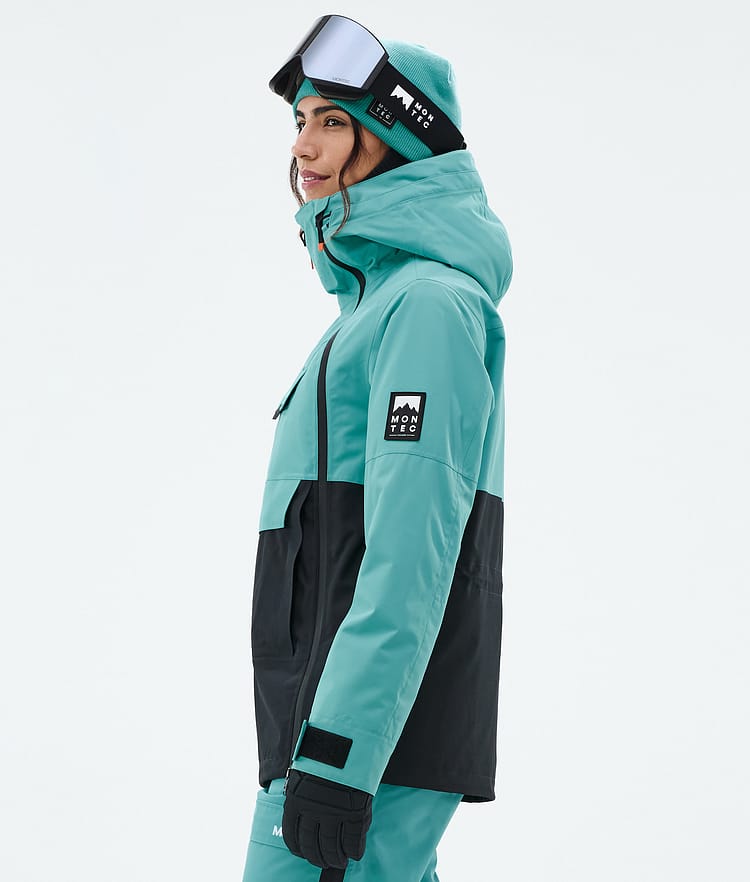 Montec Doom W Snowboardjakke Dame Turquoise/Black, Bilde 6 av 11