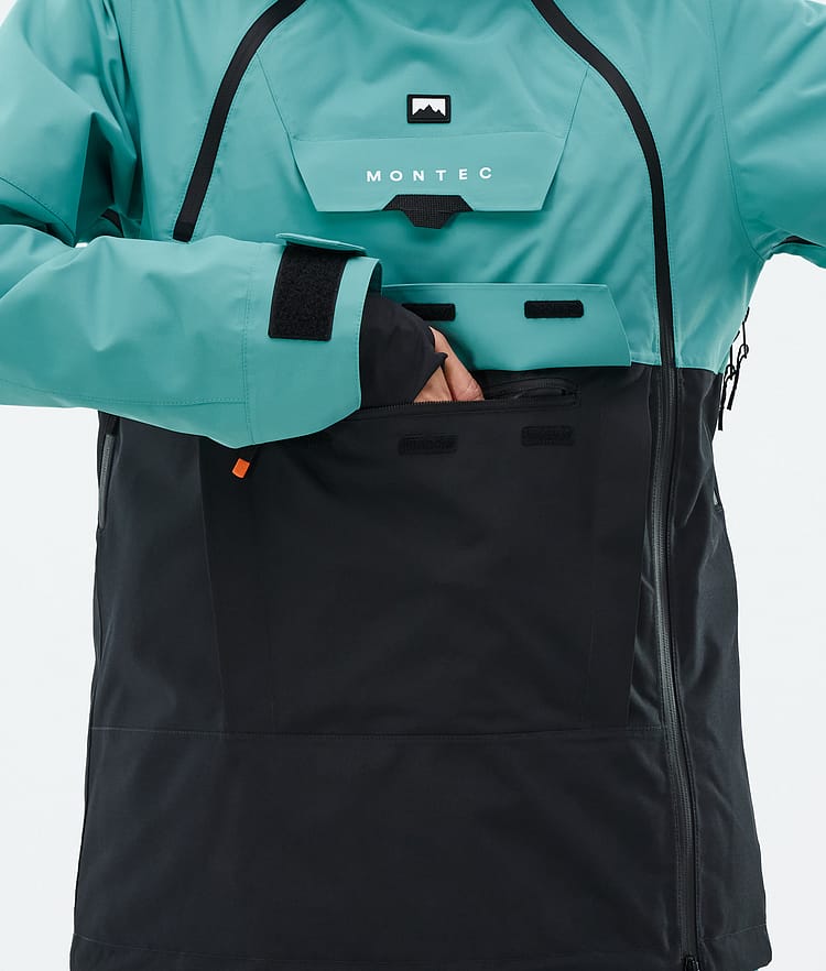Montec Doom W Snowboardjakke Dame Turquoise/Black, Bilde 9 av 11