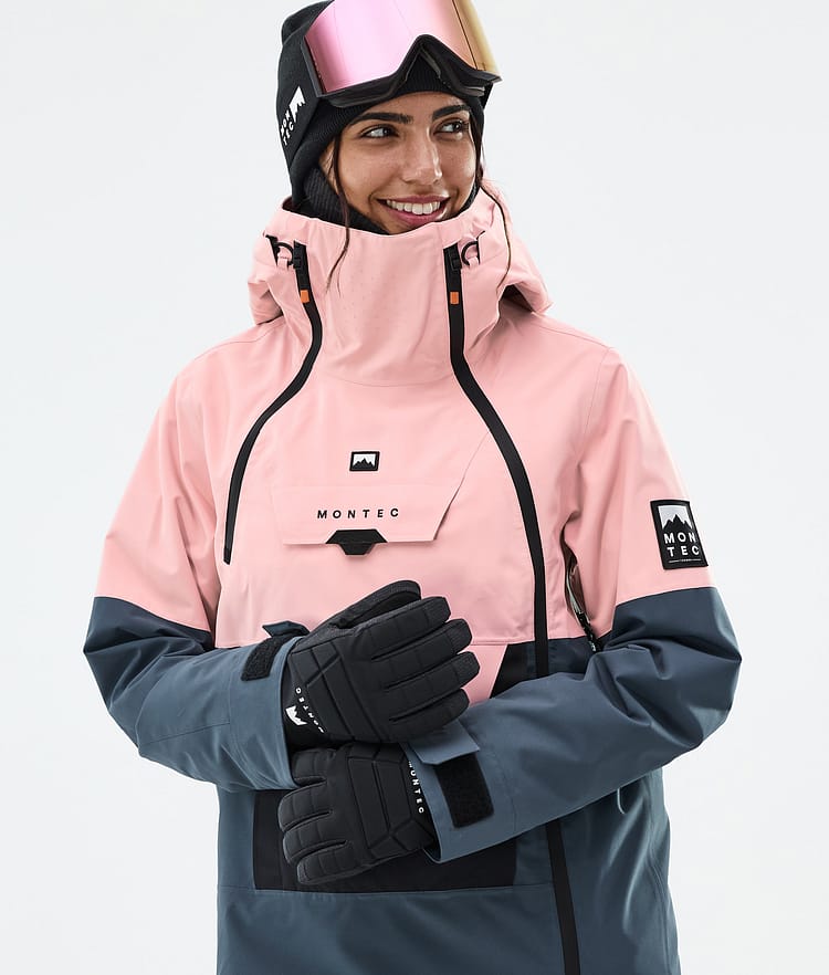 Montec Doom W Skijakke Dame Soft Pink/Black/Metal Blue, Bilde 2 av 11