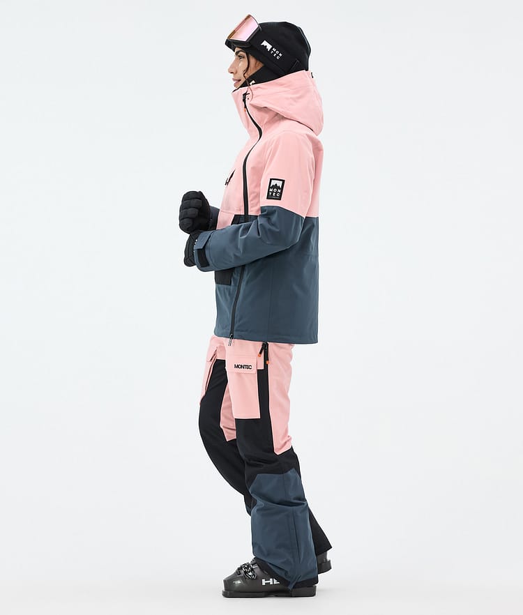 Montec Doom W Skijakke Dame Soft Pink/Black/Metal Blue, Bilde 4 av 11