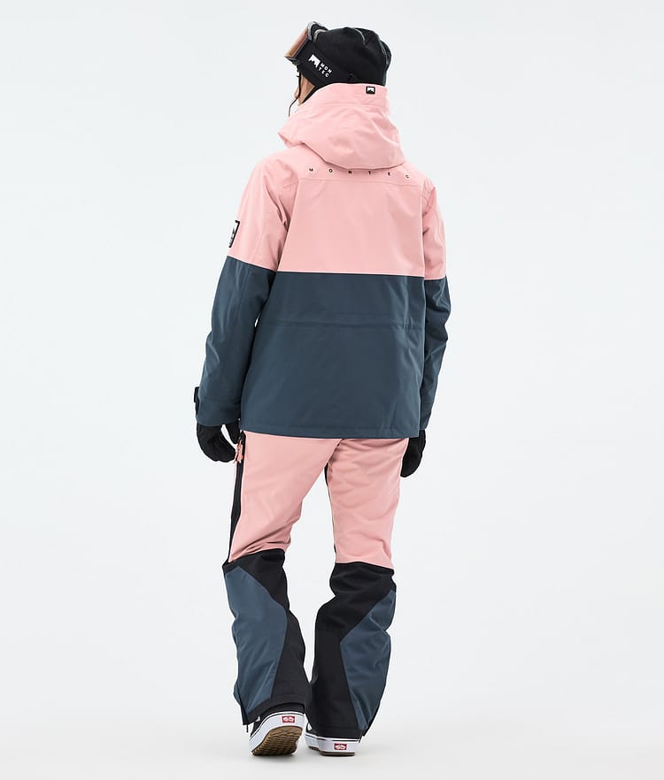 Montec Doom W Snowboardjakke Dame Soft Pink/Black/Metal Blue, Bilde 5 av 11