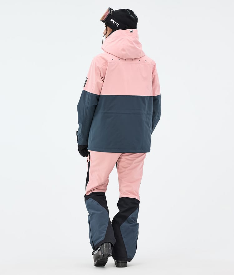 Montec Doom W Skijakke Dame Soft Pink/Black/Metal Blue, Bilde 5 av 11