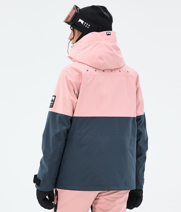Montec Doom W Snowboardjakke Dame Soft Pink/Black/Metal Blue, Bilde 7 av 11