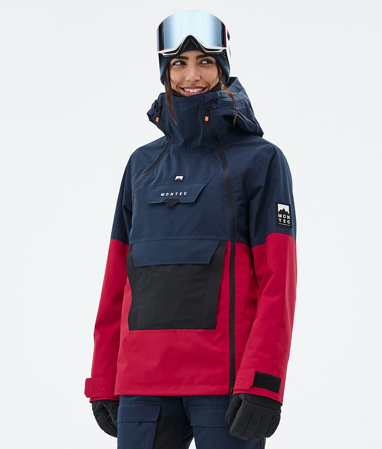 Montec Doom W Skijakke Dame Dark Blue/Black/Deep Red, Bilde 1 av 11