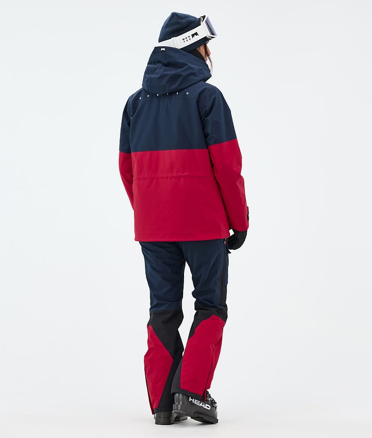 Montec Doom W Skijakke Dame Dark Blue/Black/Deep Red, Bilde 5 av 11