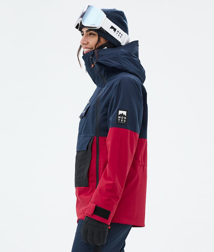 Montec Doom W Snowboardjakke Dame Dark Blue/Black/Deep Red, Bilde 6 av 11