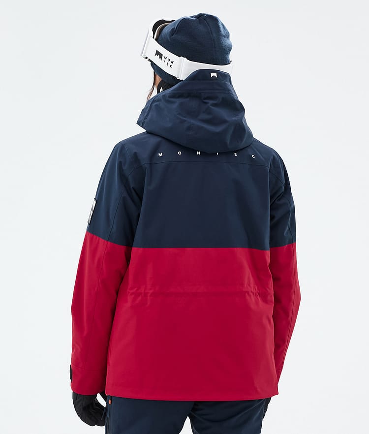 Montec Doom W Snowboardjakke Dame Dark Blue/Black/Deep Red, Bilde 7 av 11