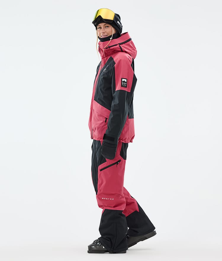 Montec Morpheus W Skijakke Dame Light Red/Black, Bilde 4 av 10