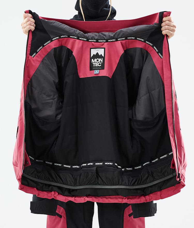 Montec Morpheus W Snowboardjakke Dame Light Red/Black, Bilde 10 av 10