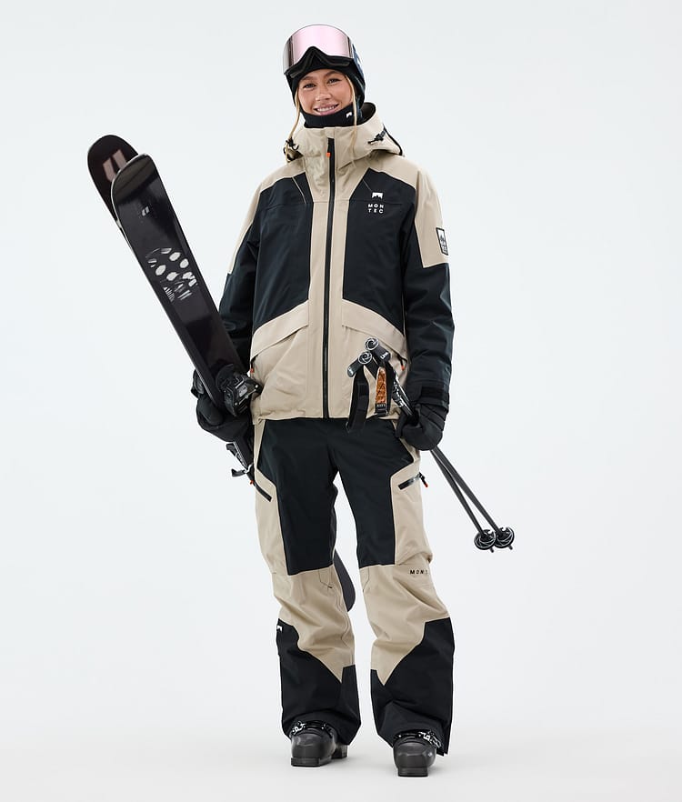 Montec Morpheus W Skijakke Dame Sand/Black, Bilde 3 av 10